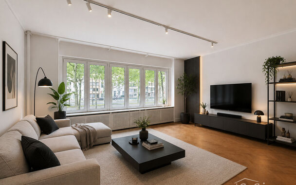 Ontdek dit lichtrijke appartement op een toplocatie aan de Leie, vlakbij het oude justitiepaleis. Het appartement bevindt zich op de eerste verdieping en combineert een aangename woonomgeving met een prachtig uitzicht.
Via de uitnodigende inkomhal, voorzi
