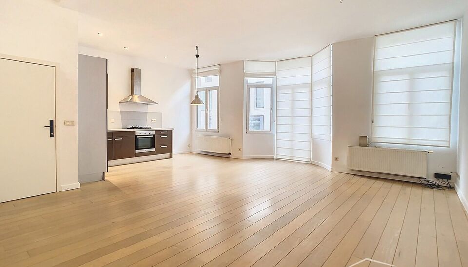 Een goed gelegen appartement op de eerste verdieping, gelegen in een rustige straat nabij het stadspark. De ruime woonkamer (ca.30 m&sup2;), voorzien van een plankenvloer, biedt een aangename leefruimte met een erker van circa 1 m&sup2; aan de voorzijde, perfect 
