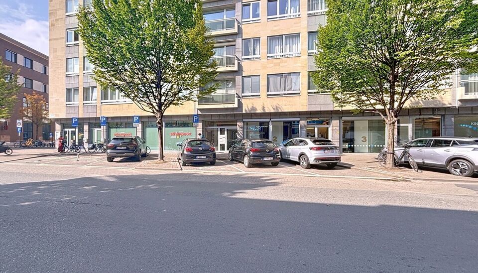 Op wandelafstand van het groene Park Spoor Noord bevindt zich dit recent gerenoveerde dakappartement.
Bij het binnenkomen tref je een inkomhal met ingebouwde kasten en aansluiting voor een wasmachine. De lichtrijke woonkamer (ca. 25 m²) met tegelvloer be