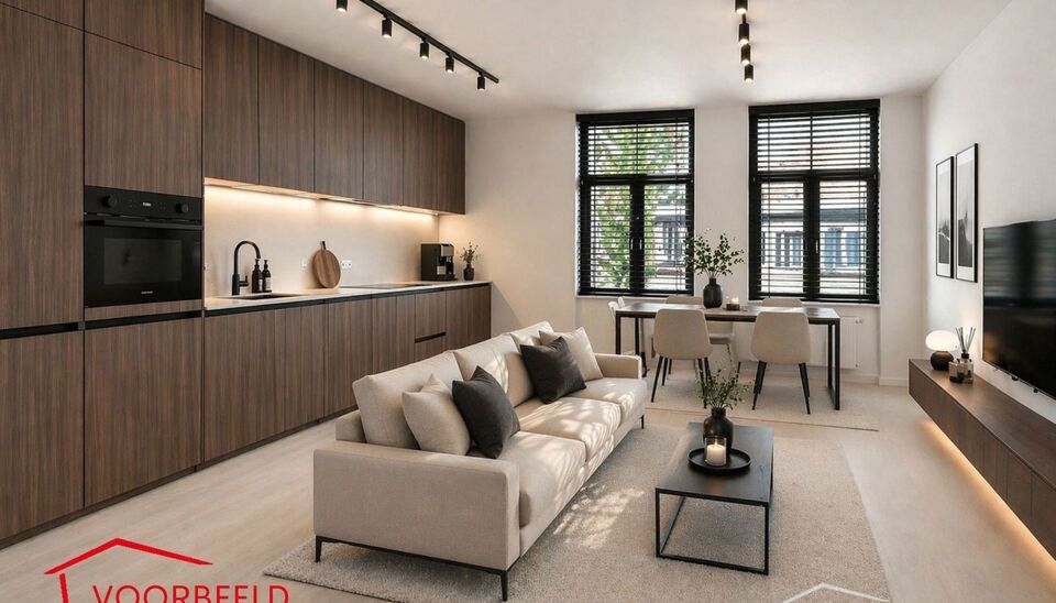 Dit charmante vernieuwde appartement met terras gevestigd in een klein gebouw,  biedt een perfecte balans tussen comfort en stijl, gelegen in de levendige en vernieuwende wijk Stuivenberg. 
Dit appartement ligt op wandelafstand van het parkcomplex Stuiven