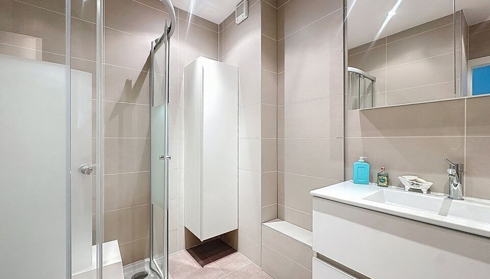 Op de tweede verdieping met lift van een kleinschalig gebouw, vlak bij het prachtige Rivierenhof, bevindt zich dit goed onderhouden en lichtrijke appartement met een ruime inkomhal voorzien van maatkasten, een woon- en leefruimte van ca. 32 m², een geslo