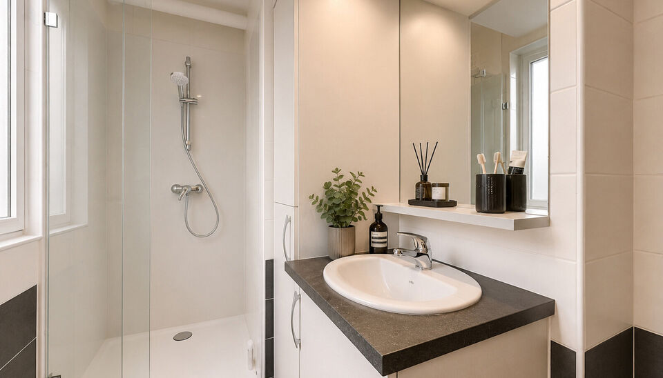 Op de Bisschoppenhoflaan bevindt zich dit gerenoveerde appartement van ca. 92 m&sup2;, gelegen op de derde verdieping van een kleinschalig gebouw zonder lift.
Via de centrale inkomhal heeft u toegang tot alle ruimtes. De ruime en lichtrijke leefruimte van ca.