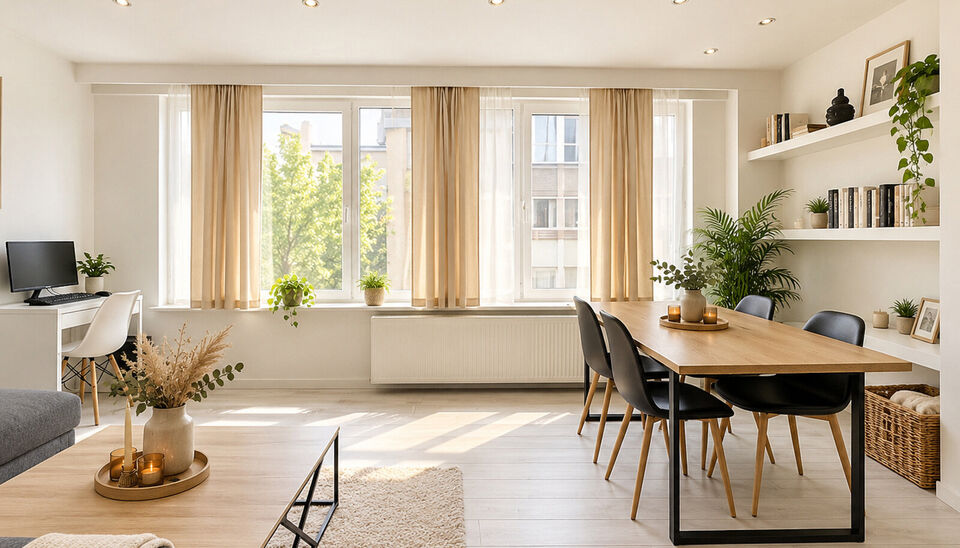 Ontdek dit modern 1-slaapkamer appartement, perfect gelegen in het hart van de gewilde woonwijk Eksterlaar in Deurne Zuid. Dit comfortabele verblijf bevindt zich op de 2de verdieping van een charmant gebouw zonder lift. Dit appartement biedt een uitsteken
