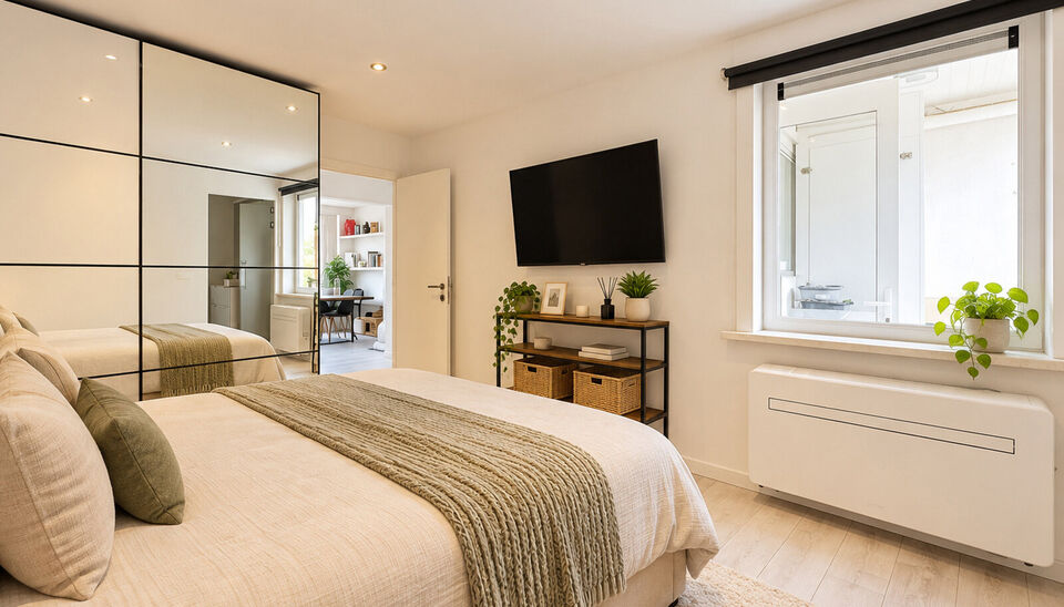 Ontdek dit modern 1-slaapkamer appartement, perfect gelegen in het hart van de gewilde woonwijk Eksterlaar in Deurne Zuid. Dit comfortabele verblijf bevindt zich op de 2de verdieping van een charmant gebouw zonder lift. Dit appartement biedt een uitsteken