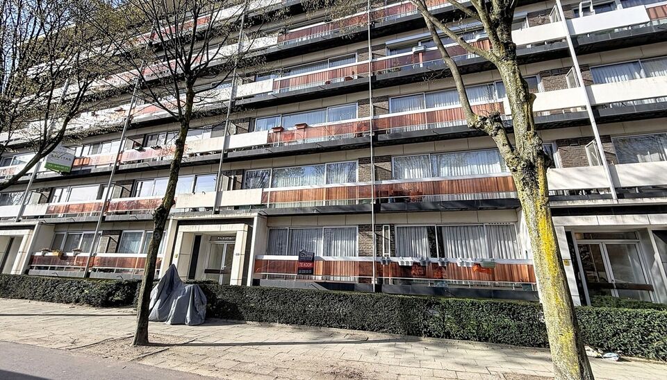 Lichtrijk gelijkvloers appartement gelegen nabij het Runcvoortpark. Bij het betreden van het appartement komt u terecht in de inkomhal met praktische inbouwkasten en een apart gastentoilet.
Aan de voorzijde bevindt zich de ruime en lichtrijke woonkamer (c