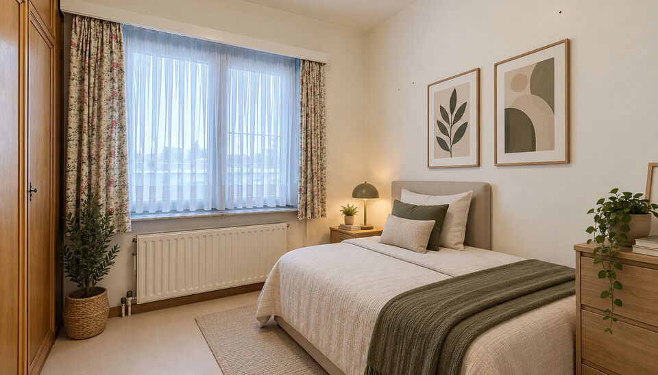 Ontdek dit ruime en lichtrijke appartement op de derde verdieping van een verzorgd gebouw met lift. De grote raampartijen zorgen voor een aangename natuurlijke lichtinval en versterken het ruimtelijke gevoel.De royale leefruimte biedt voldoende plaats voo