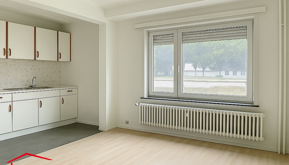 Dit te renoveren gelijkvloerse appartement bevindt zich in een goed onderhouden gebouw op het Frederik Van Eedenplein te Linkeroever, een toplocatie vlak bij winkels, scholen, sportaccommodaties en openbaar vervoer. Bovendien ligt het pand aan een gezelli