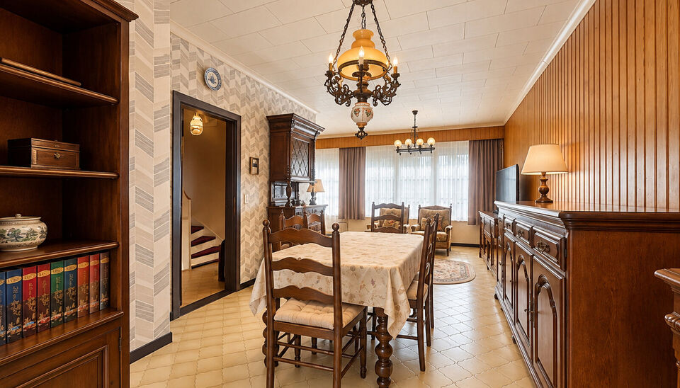 Ontdek deze ruime bel-etagewoning, rustig gelegen in een doodlopende straat en boordevol mogelijkheden. De woning is reeds functioneel ingericht, maar biedt de nieuwe eigenaar nog de kans om ze verder af te werken en volledig naar eigen smaak te modernise