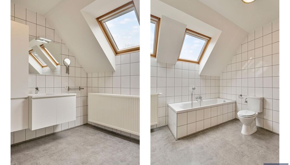Verrassend ruime gerenoveerde gezinswoning met achterliggend magazijn en stijlvolle loft.
Achter deze gevel schuilt een uitzonderlijk ruime gerenoveerde woning waar wonen en werken perfect samenkomen.
De woning verwelkomt u in een woonkamer van ca. 30 m&sup2;