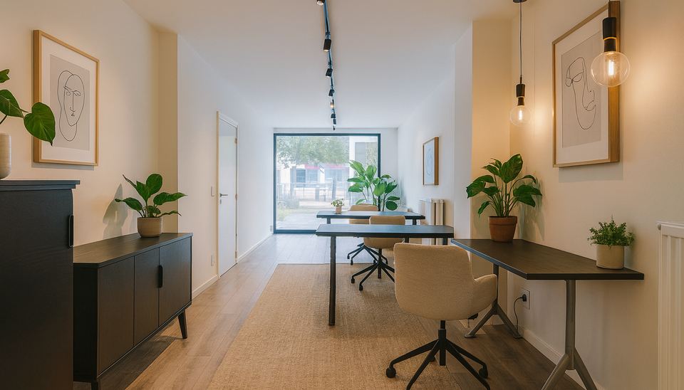 Grijp nu jouw kans om op ’t Eilandje een succesvolle zaak uit te bouwen!
Deze instapklare commerciële ruimte (ca. 75m²) op het bruisende Eilandje vormt de perfecte basis om jouw professionele ambities waar te maken.
Maximale zichtbaarheid, maximale im