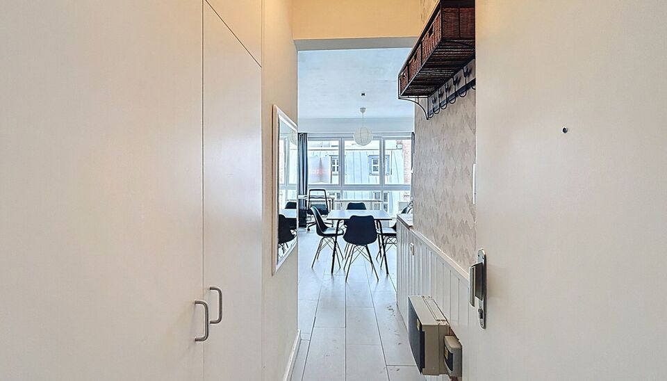 Instapklare, bemeubelde studio vlakbij de Botanische Tuin

Deze lichtrijke studio bevindt zich op een toplocatie, op wandelafstand van de Botanische Tuin, de Oudevaartplaats, het Mechelseplein en de Leopoldplaats.
Bij binnenkomst komt u in de inkomhal, ui